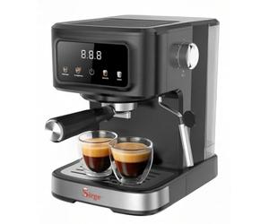Sirge GRANBAR Machine à expresso et cappuccino numérique 20 bars, 1100 W, 1,25L, Noir