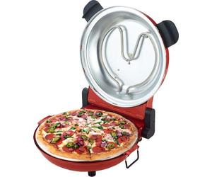 Sirge Osolemio Four à pizza 1200 W - 400 °C - [Pierre Réfractaire noire] - 30 cm - cuit les pizzas en 5 minutes - Double résistance - Minuteur 15min