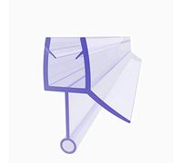SIRHONA Joint de Porte de Douche 120cm, Joint Cabine Douche,Joint de Rechange,Adapté pour 8 mm D'épaisseur de Verre Joint en Caoutchouc Joint de Douche en PVC,avec Déflecteur D'eau - 02