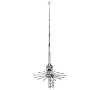 SIRIO antenne 2016, Antenne CB Fixe 5/8 λ Ground Plane, Fréquence 26.40-28.2MHz, Gain 3,45 dBi, Puissance maximale 3000 Watts (CW) Short Time, Hauteur 6,1 m, en Aluminium avec Radial