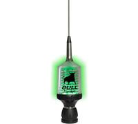 SIRIO antenne Bull Trucker 3000 Coax LED, antenne CB véhicule, fréquence 27-30 MHz, Puissance maximale 3500 Watts (ICAS), Stylet Inoxydable, Hauteur 1,445 m, câble 4 m fourni