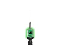 Sirio Antenne Bull Trucker 5000 LED, antenne CB véhicule, fréquence 27 - 30 MHz, Puissance maximale 5 000 Watts (Icas), Stylet Inoxydable, Hauteur 1 665 m, câble 4 m fourni, INOX/Vert/Noir