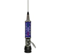 SIRIO Antenne CB TURBO 2002 avec raccord PL (câble et base magnétique en option) (BLUE)