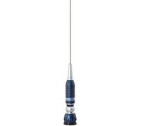 SIRIO antenne Turbo 1000 Blue Line, antenne CB véhicule, fréquence 27-28,5 MHz, Puissance maximale 1 000 W (CW) Short Time, Stylet Inoxydable, inclinable 90 °, Hauteur 1,15 m, câble de 4 m fourni