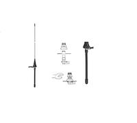 SIRIO Câble d'Aviation 118-137 MHz, RG58, FME, Acier inox 17/7 PH, Laiton chromé, Aviation, Aerospace