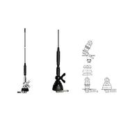 Sirio SDB 270 Antenne Double Bande VHF/UHFMHz - RX/TX : 137-152MHz, 415-455MHz - Noir