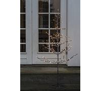 Sirius Arbre lumineux Alex Tree marron enneigé à 120 LED blanc chaud 90 cm pour l'extérieur