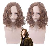 Sirius Brown perruque Cosplay Costume Halloween Sirius court ondulé brun résistant à la chaleur fibre cheveux perruques pour hommes garçon jeu de rôle PL-480