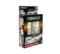 Sirius - Lampes LED 21/5W - Lampes de service, 100% compatibles sur voitures/motos, Super Can-bus P21/5W 12V - Blanc 6000k - avec ces lampes, plus d'avertissement de panne - Pack de 1 paire