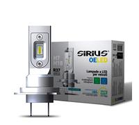 Sirius Lot de 2 ampoules LED H7 H18 dimensions d'origine 6000 K Ice White sans adaptateurs