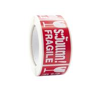 SIRLOMU 250 étiquettes Attention aux Objets fragiles, Attention au Verre Risque de Casse, Fragile Handling Box, Handle with Care (25x45mm)