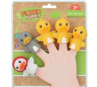 SIRLOMU 5 PCS Marionnettes à Doigts pour Enfants et Bébés, Le Vilain Petit Canard, Jouets de Bain sans BPA, Marionnettes à Main pour Histoires