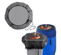 SIRLOMU Filet Anti Moustique pour Citerne de Pluie, 1 Pièces, Cuve Recuperation avec Gummizug un Maintien Serré, Contre Feuilles et les Petits Animaux, Housse Collecteur Eau Ronde (80 cm Diamètre)