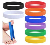 SIRLOMU Séparateurs d'orteils Hallux Valgus Premium, 8 pièces, Correction Training Band, Bandage pour Ballenzehen, Correcteur de Bunion, Big Toe Strap, Orthese, Toe Spacer, Hallux Valgus Protection