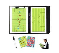SIRLOMU Tableau Tactique Football 1 Ensemble Surface Magnétique & Effaçable Kit Entraînement pour Entraîneur Améliore Lecture Jeu et Planification Tactique Avancée