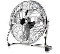 Sirocco 18 - Ventilateur De Sol 120W, 3 Vitesses, Silencieux, 3 Hélices Métalliques / 45 Cm De Diamètre, Inclinaison Réglable, Grille Amovible, Base Antidérapante