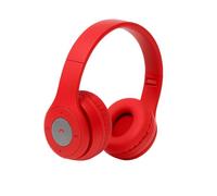 SIROCO Casque Bluetooth Rouge sans Fil Rechargeable Léger Confortable et Réglable Portée 10 Mètres Autonomie 4 Heures