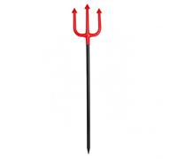 SIROCO Grande Fourche de Diable Halloween à Monter Jusqu’à 113 cm - Trident Noir et Rouge Réglable en Hauteur, Plusieurs Longueurs Possibles