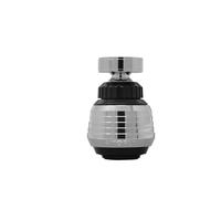 Siroflex 2485/S Aérateur-douchette Made in Italy Chromé/Noir AVEC ROTULE LAITON pour robinets avec filetage