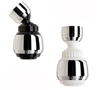 Siroflex 2505/5 W “Duplex” 2 Brise-jets Aérateur-douchette avec double rotule Made in Italy | 2 Brise-jets Robinet | Aérateur de robinet pour une grande fonctionnalité | brise-jet de robinet cuisine