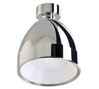 Siroflex 2765/2S Pomme de douche Made in Italy | Pomme de douche sur rotule en laiton chromé| Pomme de douche chromée blanche | Pomme de douche anti-calcaire |Avec réducteur de débit économiseur d'eau