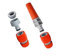 Siroflex 4550/AS Set Lance d'irrigation Made in Italy | Raccords pour tuyaux d’arrosage Jardin | Lance pour Tuyau d'eau Compatible avec Tous Les raccords Rapides | Kit d'irrigation de Jardin