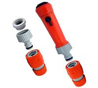 Siroflex 4760/AS Set Lance Aérateur Douchette Made in Italy | Raccords pour tuyaux d'irrigation de jardin | Adaptateur universel pour Valve d'eau | Nez de robinet 3/4 et nez de robinet ½