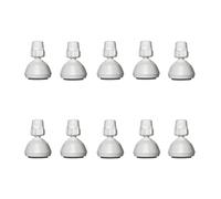 Siroflex Pommeau de Douche Fixe Lot de 10 Pièces 2760/10, Polypropylène Résistant, Sans Parties Métalliques Exposées, Raccord Universel 1/2", Jet Large, Usage Fréquent, Fabriqué en Italie
