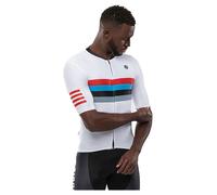 SIROKO - Maillot Vélo M2 Westfalia - L - Blanc/Rouge