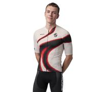 SIROKO Maillot à manches courtes Real Sporting Gijón x Cyclisme SC M2 Ovation Beige., Beige / Noir, L