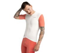 SIROKO - Maillot Cyclisme Gravel Manches Courtes GM2 Gravitas - M - Blanc/Rouge