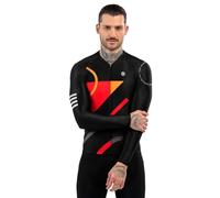 SIROKO - Maillot Vélo à Manches Longues M2 Arizona - M - Noir/Rouge