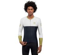 SIROKO - Maillot Vélo à Manches Longues M2 Bavaria - L - Bleu Marine/Blanc