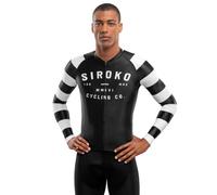 SIROKO - Maillot Vélo à Manches Longues M2 Summit - L - Noir/Blanc