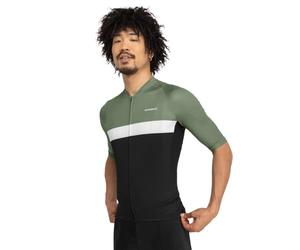 SIROKO - Maillot Vélo Été M3 Grand Master - XL - Noir/Vert Olive