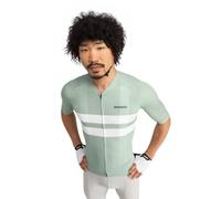 SIROKO - Maillot Vélo Été M3 Mustair - M - Vert cendré/Blanc