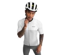 SIROKO - Maillot Vélo M2 Granfondo - L - Blanc/Gris
