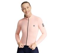 SIROKO - Maillot Vélo Thermique à Manches Longues pour Femme SRX M4 Danseuse - M - Pêche rosée