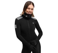SIROKO - Maillot Vélo Thermique à Manches Longues pour Femme SRX M4 Selva Negra - L - Noir/Gris