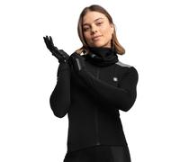 SIROKO - Maillot Vélo Thermique à Manches Longues pour Femme SRX M4 Selva Negra - S - Noir/Gris