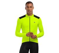 SIROKO - Maillots Vélo Thermique à Manches Longues SRX M4 Atlantis - L - Jaune Brillant/Noir