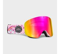 SIROKO - Masques de Ski et Snowboard pour Enfant GX Snow Unicorns Rose bonbon/Jaune
