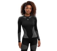 SIROKO - sous-Maillot de Compression à Manches Longues pour Femme Drystone - XL - Noir/Gris