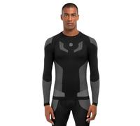SIROKO - sous-Maillot de Compression à Manches Longues Snow Dune - S - Noir/Gris