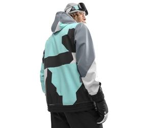 SIROKO - Veste de Snowboard W1 Ushuaia - S - Turquoise/Gris
