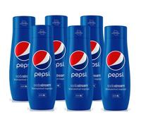 Sirop concentré Pepsi Sodastream - 6 bouteilles de 440 ml - Colorants naturels - Moins de calories