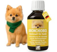 Sirop contre la toux pour chiens I Thym Herbes bronchiques I Gouttes Anis Fenouil I Antitussif apaisement des voies respiratoires en cas de toux & rhume I Expectorant bronches Mélange d'herbes 100ml