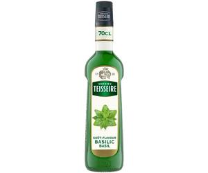 Sirop de basilic Mathieu Teisseire, pour boissons, Mojito, cocktails avec ou sans alcool, sodas, thés, bouteille de 70cl