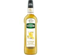 Sirop de Citron Clair Mathieu Teisseire, pour boissons, cocktails avec ou sans alcool, bières, sodas, bouteille de 1L