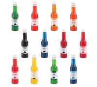 Sirop de maïs glacé,sans granité,tropical,chewing-gum rose,piña colada,cola,cerise,citron et citron vert,orange,framboise bleue,pomme aigre,chewing-gum bleu,fraise,limonade rose 250 ml (12 par paquet)